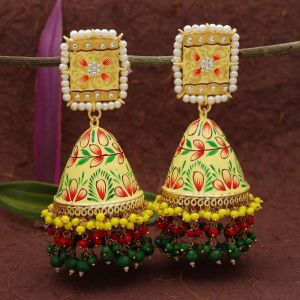 hand-painted jhumkas