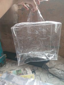 pvc handle chain bag