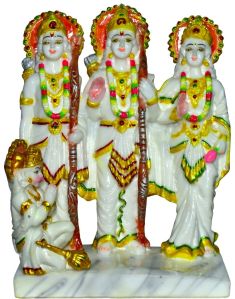 polyresin marble dust ram darbar statue