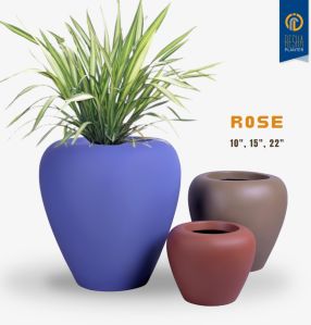 rose series fiberglass planter