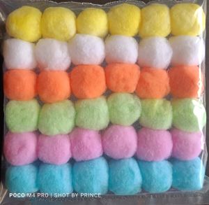 Coloured Cotton Balls