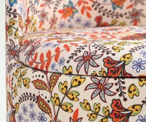 lacia printed ottoman pouffes chair