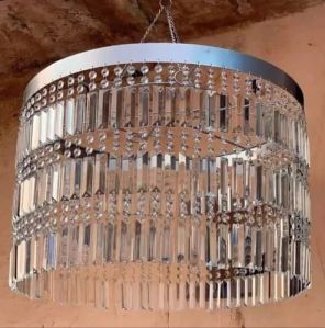 Silver Metal Hanging Chandelier