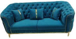 Italian Style Fabric Modern Button Tufted Sofa Set