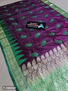 peacock design banarasi saree