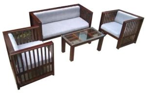 4 Seater Wooden Sofa Set