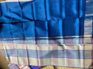 Half and half silk saree