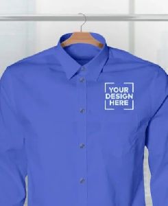 Formal shirt with brand printing