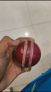 leather cricket balls red