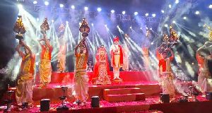 Ganga aarti wedding event Patna