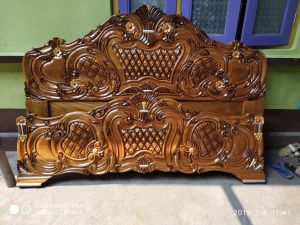 teak wood bed