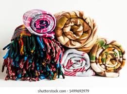 Fleece Check Blanket 1Kg (Travel Use)