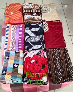 Flannel Multi Printed Blanket (1600gm)