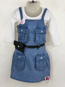 Girls denim dress