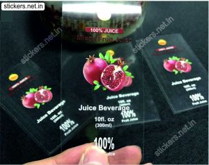 Roll Form Transparent PVC Sticker Flexo Graphi