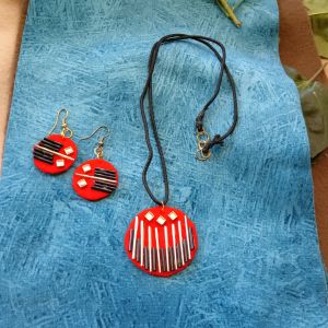 Fabric jewellery set