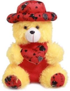 Cap Teddy Bear with Small Heart 1 FEET CAP TEDDY