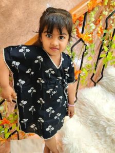 Printed Cotton Kaftan For Girls