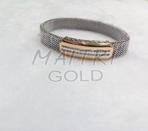 Mens Stretchable Diamond Bracelet