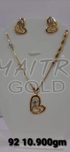 Tanmaniya Gold Chain Necklace Set
