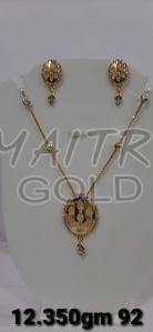 Tanmaniya Gold Chain Necklace Set