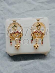 Ladies Gold Fancy Ear Stud