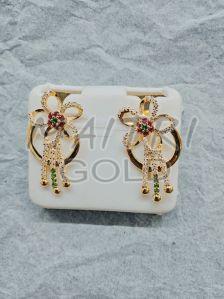 Ladies Gold Morden Ear Studs