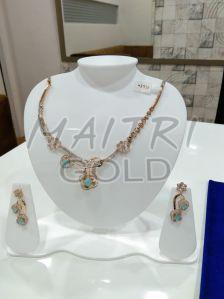 Ladies Fancy Gold Necklace Sets
