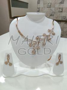 Ladies Fancy Gold Necklace Sets