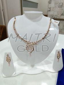Ladies Fancy Gold Necklace Sets