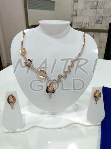 Ladies Fancy Gold Necklace Sets