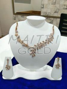 Ladies Fancy Gold Necklace Set