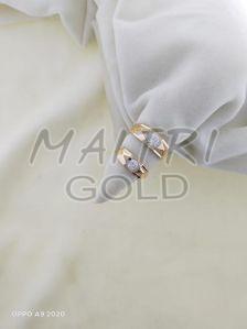 Engagement Gold Couple Ring Set