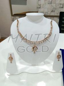 Ladies Fancy Gold Necklace Sets