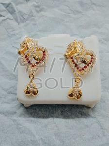 Ladies Gold Fancy Ear Stud