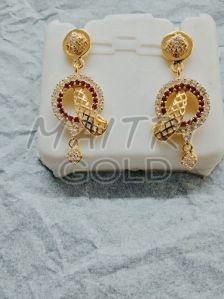 Ladies Gold Morden Ear Studs