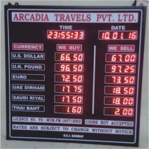 foreign exchange display board