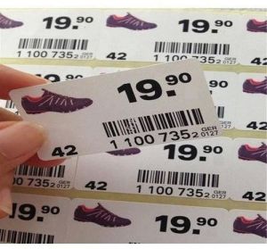 price marking labels