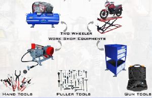 Two Wheeler Workshop Equipments
