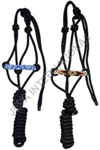 Black Horse Rope Halter