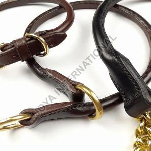 Rolled Leather Slip Dog Collar