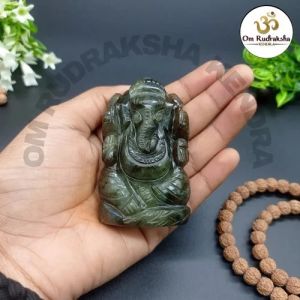 Labrodorite Ganesh Statue