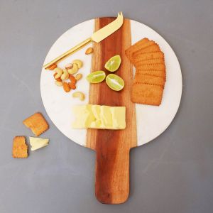 Wood and Marble Chopping Board