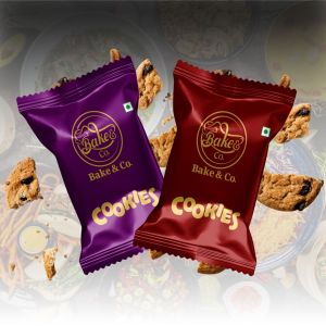 Cookie Packaging Pouch In Printed Food Packaging Material