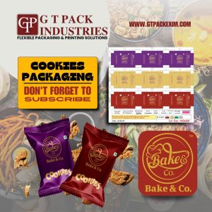 Cookie Packaging Pouch In Printed Food Packaging Material