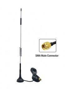 433MHz 12dBi Spring Magnetic Antenna with RG174 Cable ( L -3Mtr) + SMA Male Connector