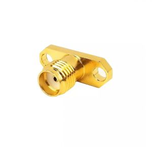 SMA Female Straight 2 Hole Panel Mount Connector with 5mm Teflon
