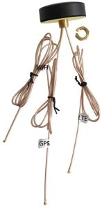 Wi-Fi+GPS+4G Combo Screw Mount Adhesive Antenna with RG178 Cable (L - 20CM) + UFL Connector