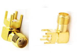 SMA Female R/A PCB Mount Connector
