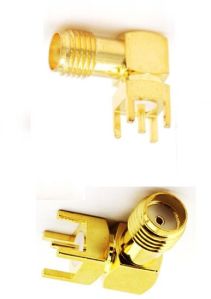SMA Female R/A PCB Mount Connector